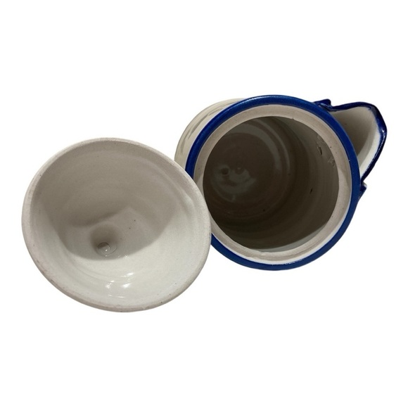 Handcrafted Coffeeor Tea Floral Service Pitcher - Picture 6 of 7